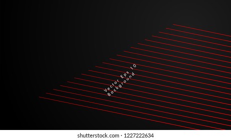 abstract black background with diagonal lines, red color
