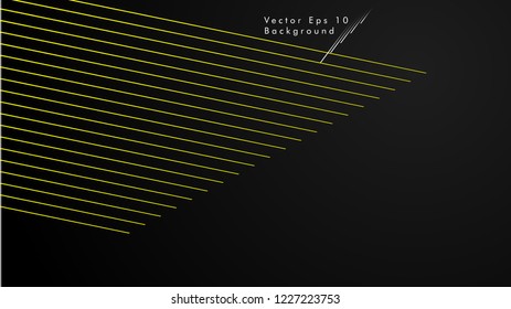 abstract black background with diagonal lines, yellow color