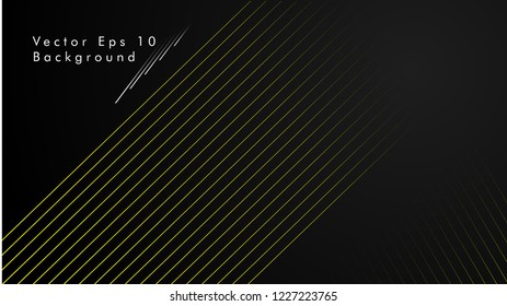 abstract black background with diagonal lines, yellow color