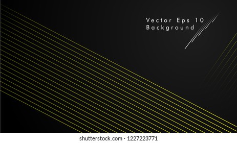 abstract black background with diagonal lines, yellow color