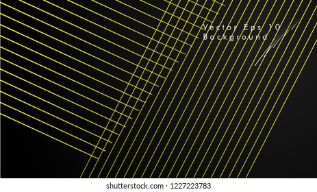 abstract black background with diagonal lines, yellow color