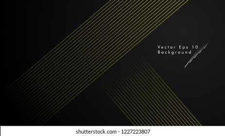 abstract black background with diagonal lines, yellow color