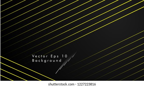 abstract black background with diagonal lines, yellow color