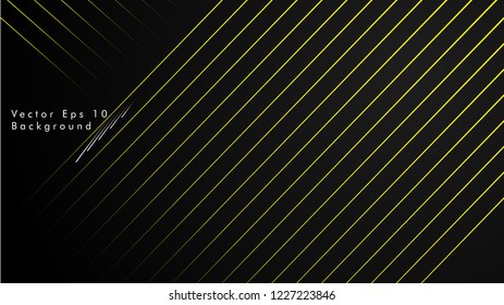 abstract black background with diagonal lines, yellow color