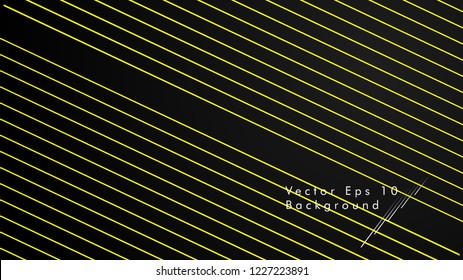 abstract black background with diagonal lines, yellow color