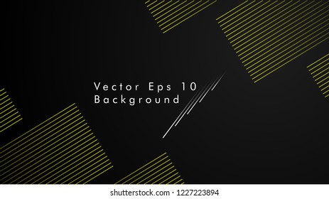 abstract black background with diagonal lines, yellow color