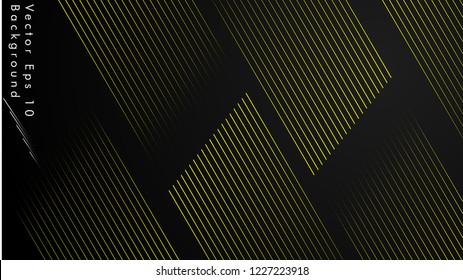 abstract black background with diagonal lines, yellow color