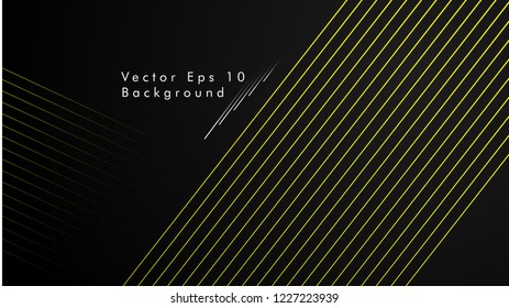 abstract black background with diagonal lines, yellow color