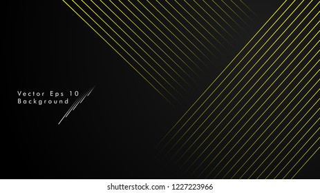 abstract black background with diagonal lines, yellow color