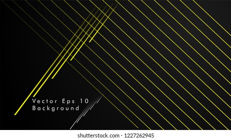 abstract black background with diagonal lines, color yellow