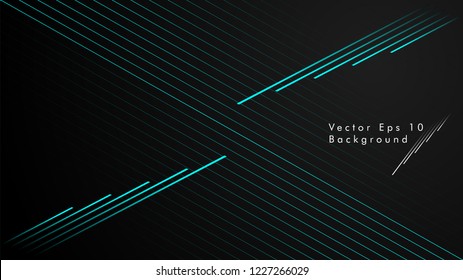 abstract black background with diagonal lines, cyan color