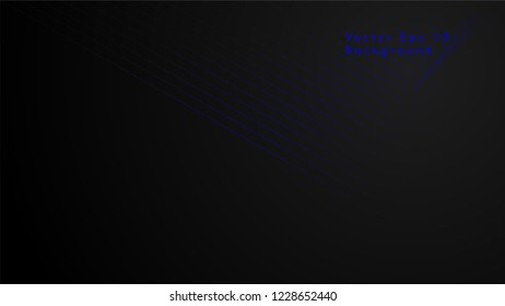 abstract black background with diagonal lines, blue color