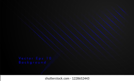 abstract black background with diagonal lines, blue color