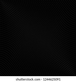 Abstract black background with diagonal lines. Gradient vector line pattern design. Monochrome graphic.