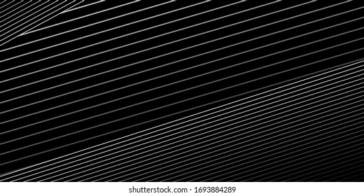 Fondo negro abstracto con líneas diagonales. Textura vectorial abstracta oscura moderna.