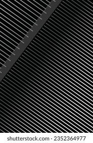 Resumen de fondo negro con líneas diagonales. Textura vectorial abstracta oscura moderna.