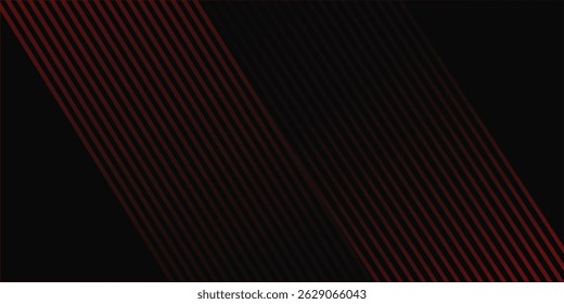 Fondo negro abstracto con líneas diagonales, color rojo
