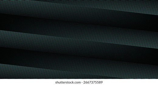 abstrakter schwarzer Hintergrund mit diagonalen Linien, türkiser Farbe
