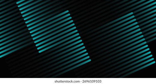 fundo preto abstrato com linhas diagonais, cor ciano