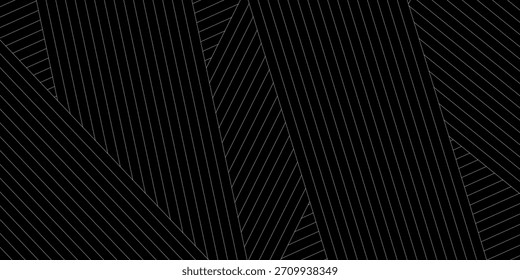 Fundo preto abstrato com linhas diagonais. Textura vetorial abstrata escura moderna.