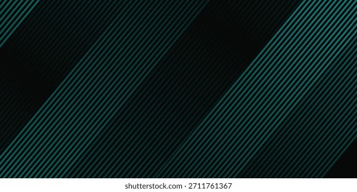 abstract black background with diagonal lines, cyan color