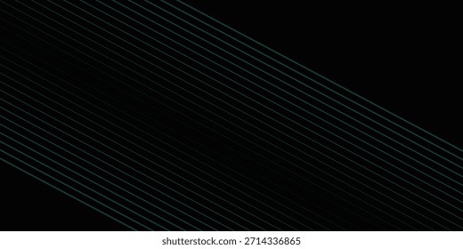 Fondo negro abstracto con líneas diagonales, color cian