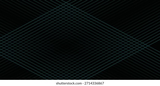 Fondo negro abstracto con líneas diagonales, color cian