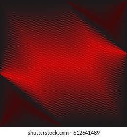 Abstract black background with diagonal red stripes.