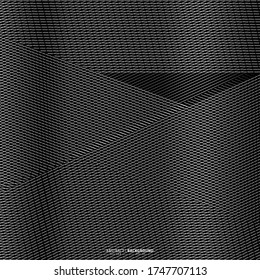 Abstract black background with diagonal striped lines. Striped texture - Vector illustration