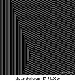 Abstract black background with diagonal striped lines. Striped texture - Vector illustration