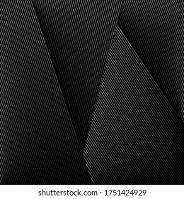Abstract black background with diagonal striped lines. Striped texture - Vector illustration