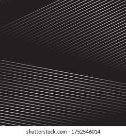 Abstract black background with diagonal striped lines. Striped texture - Vector illustration