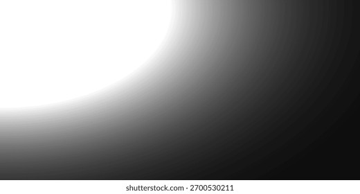 Abstract black background with flowing white curved lines creating a wave effect