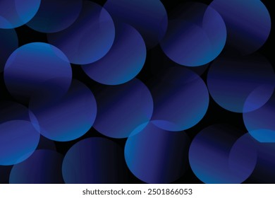 Abstract black background. Fluid shapes and colorful graphic design.