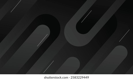 Abstract black background with geometric design. Perfect for cover page background.
