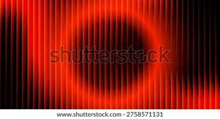 Abstract black background with glowing vertical red ribbed lines, creating a fractal glass effect, digital noise, or glitch. Editable vector illustration.