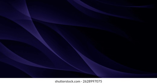 abstract black background with gradient color and artistic dynamic line decoration