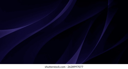 fundo preto abstrato com cor gradiente e decoração de linha dinâmica artística