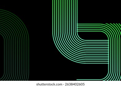 Abstract black background with gradient glowing diagonal geometric lines.