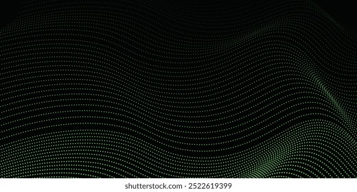 Abstract black background and green ball modern background green 