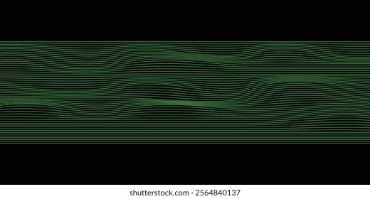 Abstract black background and green ball. vektor