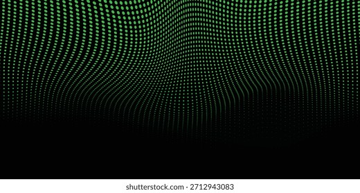 Abstract black background and green ball. Design vector ilustration. eps 10