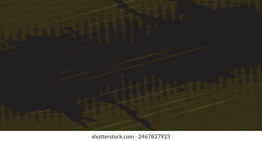 Abstract black background with grunge yellow lines and text