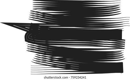 abstract black . background.art handmade painted by brush
