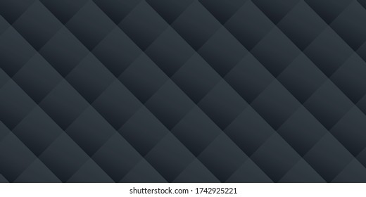 Abstract black background Illustration with geometric shapes decoration. Elegant black metallic pattern or texture. Can be use for Black Friday sale poster. Commercial discount event banner