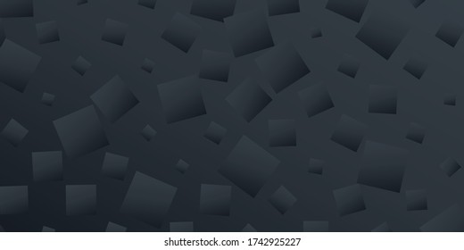 Resumen de fondo negro Ilustración con formas geométricas de decoración. Elegante patrón o textura metálica negra. Se puede usar para el afiche de la venta del Viernes Negro. Banner del evento de descuento comercial