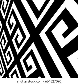 Abstract black background with irregular geometric stripes