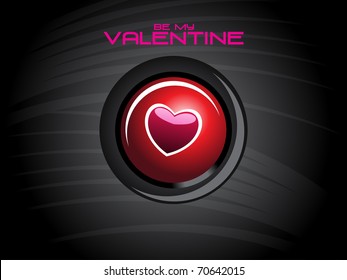 abstract black background with isolated valentine icons
