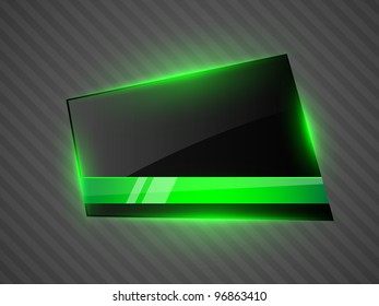 Abstract black background with light. Vector illustration.