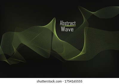 Abstract black background with lime color music wave. Equalizer for music, sound waves with a musical wave.
EPS 10 illustration with wave lime color color.